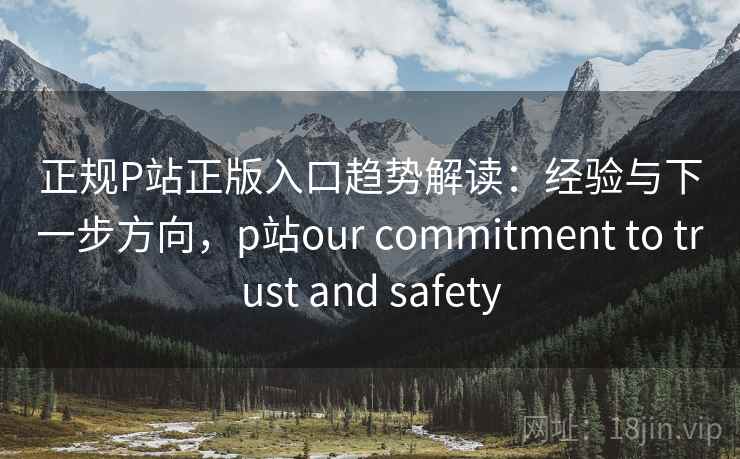 正规P站正版入口趋势解读：经验与下一步方向，p站our commitment to trust and safety  第1张