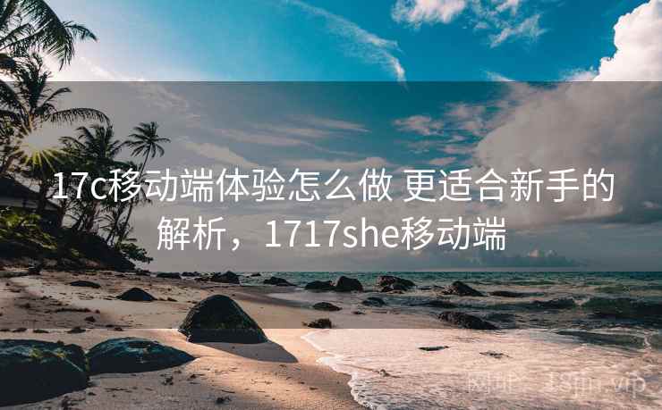 17c移动端体验怎么做 更适合新手的解析，1717she移动端  第1张