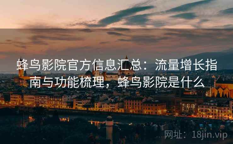 蜂鸟影院官方信息汇总：流量增长指南与功能梳理，蜂鸟影院是什么