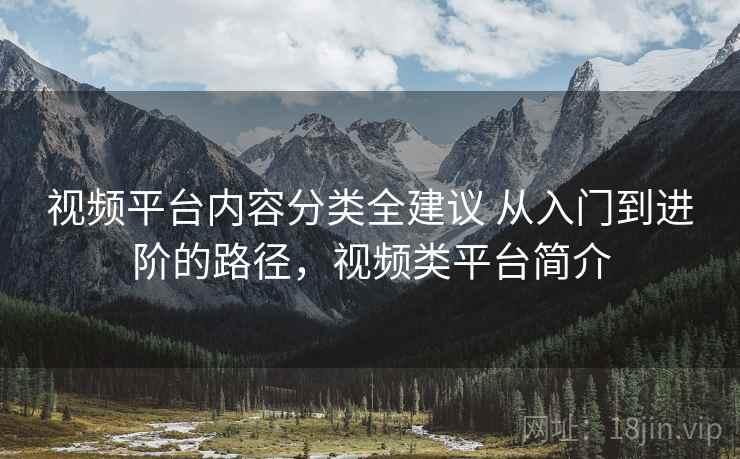 视频平台内容分类全建议 从入门到进阶的路径，视频类平台简介