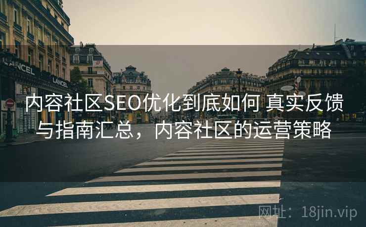 内容社区SEO优化到底如何 真实反馈与指南汇总，内容社区的运营策略  第2张