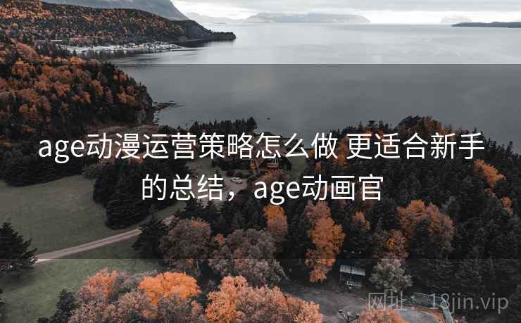 age动漫运营策略怎么做 更适合新手的总结,age动画官 第1张 age动漫运营策略怎么做 更适合新手的总结,age动画官 第1张