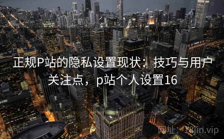 正规P站的隐私设置现状:技巧与用户关注点,p站个人设置16 第1张 正规P站的隐私设置现状:技巧与用户关注点,p站个人设置16 第1张