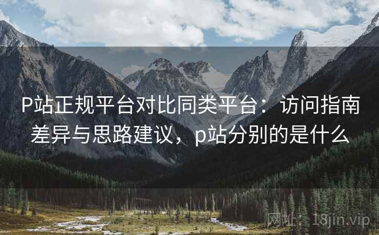 P站正规平台对比同类平台：访问指南差异与思路建议，p站分别的是什么  第2张