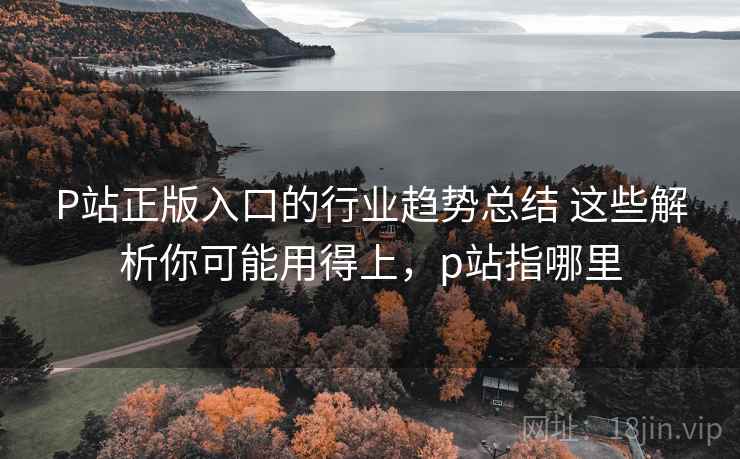 P站正版入口的行业趋势总结 这些解析你可能用得上，p站指哪里  第1张